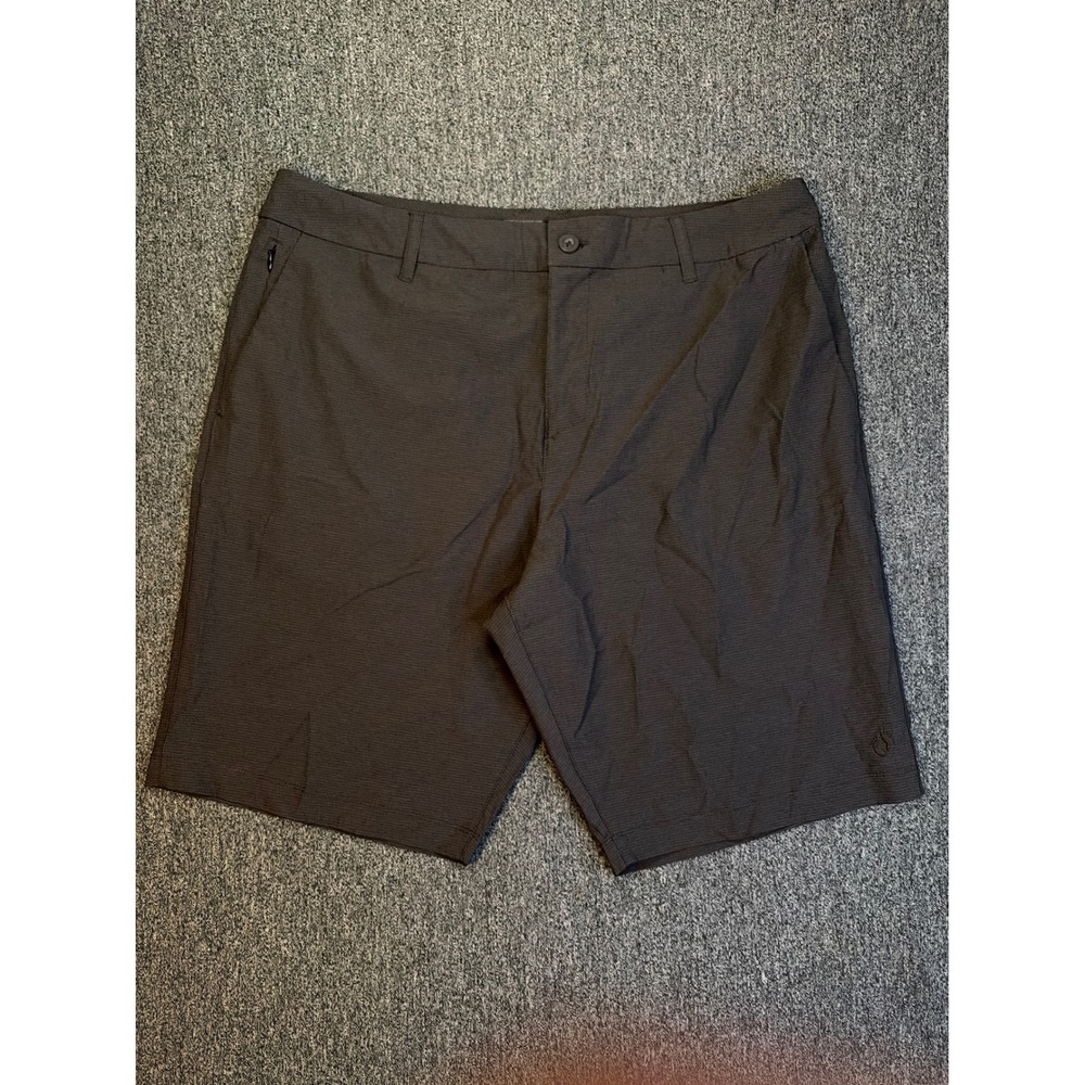 Hang Ten Mens Hybrid Shorts Charcoal Grey Stretch Quick Dry Size 36 Ripstop